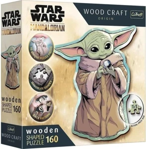 NEW Trefl Jigsaw Wooden Shaped Puzzle 160 Pieces 20185 Grogu Star Wars - Picture 1 of 2