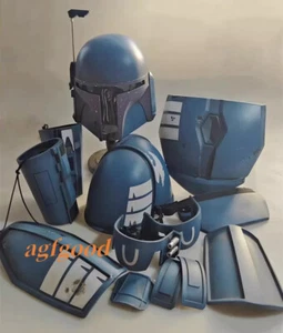 Star Wars The Mandalorian Death Guardian Armor FRP Helmet Cosplay Costume Outfit - Picture 1 of 18