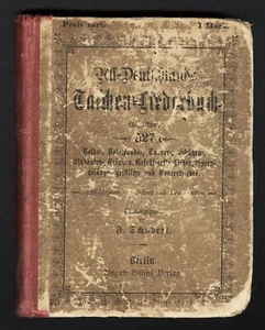 Taschen-Liederbuch August Bolms Verlag, 527 Deutsche Lieder, ca. 1880...1900 - Bild 1 von 10