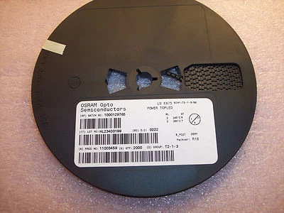 QTY (2000) LSE675-T2 OSRAM TOPLED HYPER RED P-LCC-4 SMD POWER LED'S 632nm - Image 1 of 4