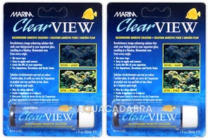 MARINA CLEAR VIEW x2 PACKS BACKGROUND ADHESIVE ANSWER AQUARIUM FISH TANK - Picture 1 of 3