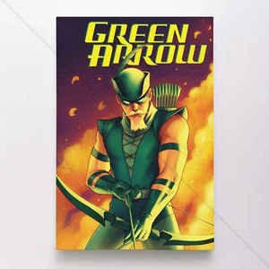 Green Arrow Poster Canvas DC Comic Book Cover Art Print #62749 - Bild 1 von 4