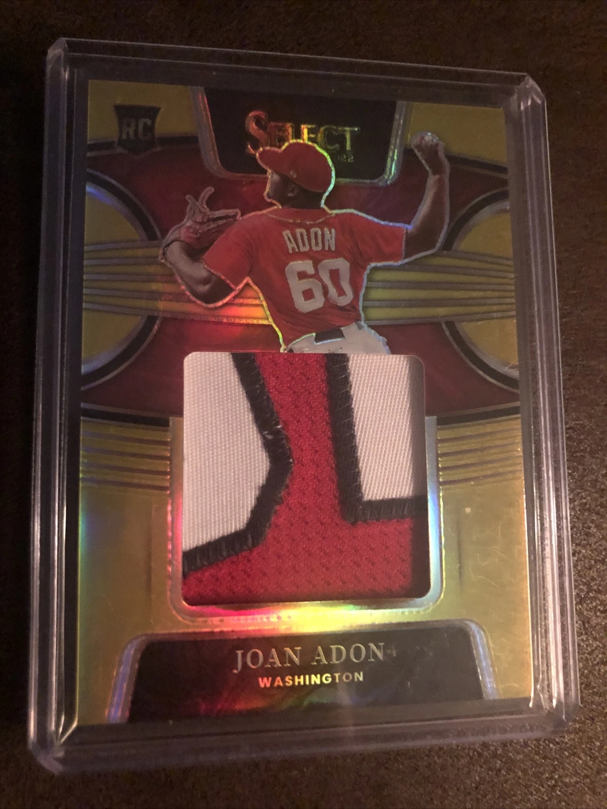 2022 Select Joan Adon Gold Prizm Rookie Patch RC /10 Nationals