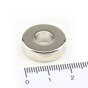 1 imán de anillo de neodimio D20x6 mm 8 mm Orificio de perforación NdFeB N45 Taller de anillo magnético - Imagen 1 de 2