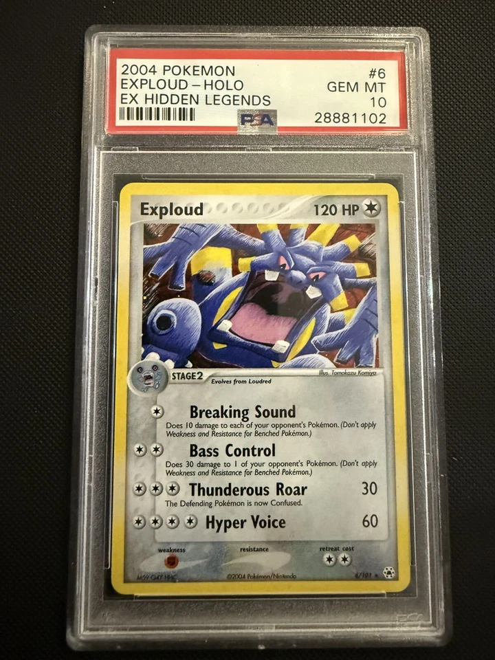 PSA 10 EXPLOUD 6 HOLO EX HIDDEN LEGENDS POKEMON - Image 1 of 2