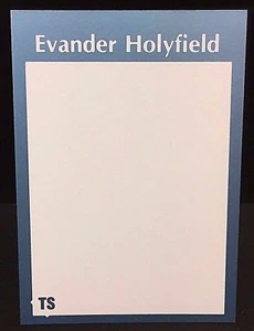 EVANDER HOLYFIELD 1991 Tuff Stuff Magazine ERROR Card MISSING PICTURE Front RARE - Picture 1 of 1