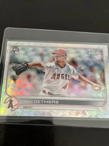 2022 Topps Chrome Logofractor Reid Detmers Rookie RC #86 Los Angeles Angels - Picture 1 of 2