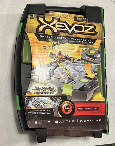 Xevoz Battle Attack Transporter w/ Iron Spectre NIB Complete not sealed stikfas Cover