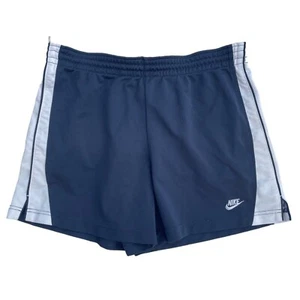 Vintage Y2K Nike Damen Medium M Med Dri-Fit Navy Blau Weiß Kordelzug Short - Bild 1 von 9