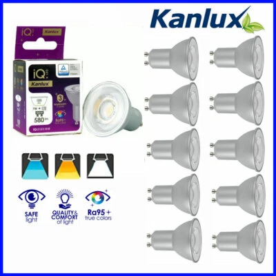 10x 7W GU10 LED Bulb Lamp Warm Neutral Cool White Spot Downlight Energy Saving - Image 1 of 4