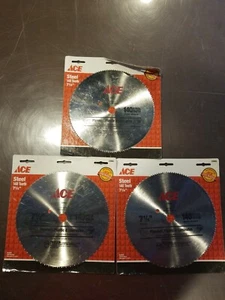 3 Ace 7 1/4" Stahl Sägeblätter Neu 140 Zähne 23583 184 mm 5/8" Dorn Diamant... - Bild 1 von 4