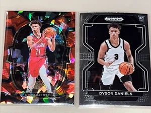 NBA 2 Dyson Daniels RC’s Select Red Cracked Ice Prizm RC y Prizm Draft RC - Imagen 1 de 3