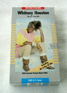 WHITNEY HOUSTON / THE #1 VIDEO HITS VHS TAPE 1986 RCA ROCK POP R&B RARE OOP - Picture 1 of 8