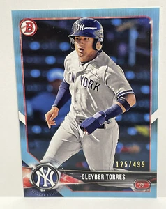 GLEYBER TORRES 2018 Bowman Prospects Blue Parallel /499 FREE SHIPPING - Picture 1 of 2
