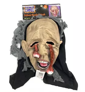 Maschera Halloween con cappuccio Totally Ghoul Deluxe spaventosa penzolante occhi età 8+ - Foto 1 di 5