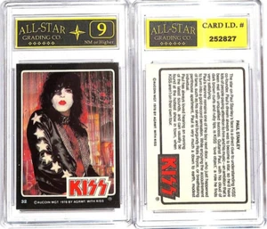Tarjeta Donruss Rock Stars KISS 1979 #32 Paul graduada ASG 9 casi nueva #P - Imagen 1 de 1