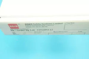 BS&B 12312093-12 SSR rupture disk 1 in.(1")/DN 25mm 316SS 8.55-10.50 bar(G)@50°C - Picture 1 of 3