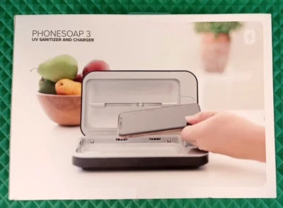 Smartphone PhoneSoap 3.0 UV desinfetante e carregador - Preto - Novo em folha lacrado - Imagem 1 de 4