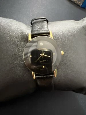 Armitron Woman's 24mm Dress Watch - Diamond Accent - Leather Band - 75/5693BKGP - image 1 of 4