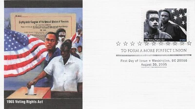 US 3937b FDC 1965 Voting Rights Act Fleetwood - Image 1 of 2