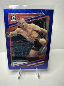 2022 Panini Donruss Optic GEORGES ST PIERRE Blue Velocity Refractor #57 UFC - Picture 1 of 2