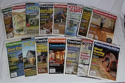 15 Issues of Fine Homebuilding Magazines # 246-261 (no 257) Oct 2014 - Sep 2016 - Image 1 of 4