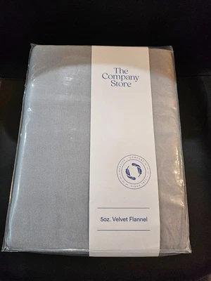 Sábana plana de franela de terciopelo The Company Store Legends Hotel 108x102 Foto 1 de 3