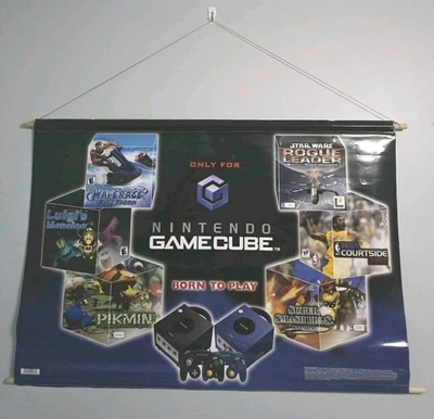 Pikmin / Smash Bros. Nintendo GameCube 2002 Promotional Toys"R"Us 36x26 Banner - Image 1 of 4