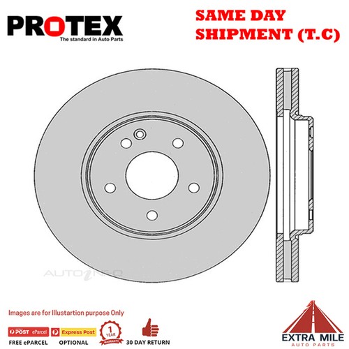 1X PROTEX Rotor - Front For MERCEDES BENZ CLK320 A208 2D Conv RWD ...