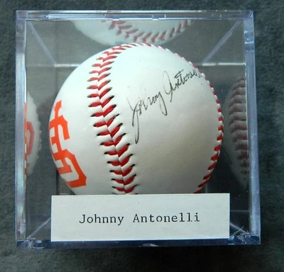 Johnny Antonelli Signed Autographed OMLB BASEBALL SAN FRANCISCO Giants - Image 1 of 3