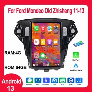4+64G For Ford Mondeo Old Zhisheng 11-13 12.8" Android CarPlay Car Radio GPS FM - Picture 1 of 11