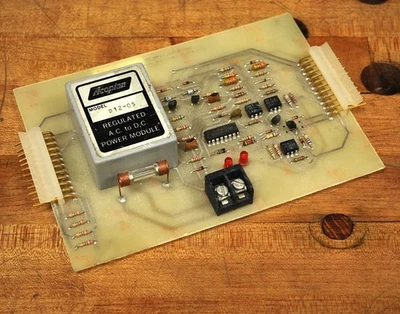 Litton 81C-0554 End of Aisle Comm 80 PCB Board with Acopian D12-05 A.C. to D.C. - Image 1 of 4