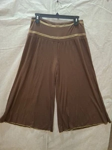 SHINE NEW YORK Damen Capri braun hell gestreift Größe S - Bild 1 von 8