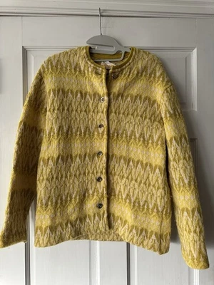 Cárdigan de Colección Años 60 Islandia Jersey Modelador Suecia Corderos Lana Pequeño Hans Heitsch Foto 1 de 4