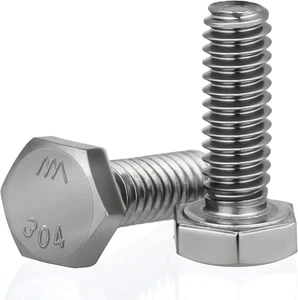 70 Stück Sechskantschraubenschraube, 1/4"-20 x 1/2" Edelstahlschrauben, Vollgewinde He - Bild 1 von 12