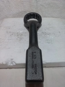 Proto 2-3/8" Heavy-Duty Offset Striking Wrench 12 (2638SW) Point USA Made - Picture 1 of 7