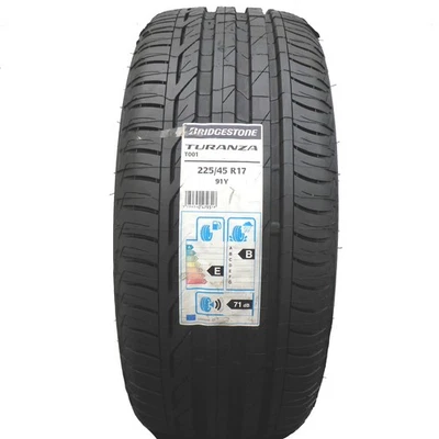 1 X BRIDGESTONE 225/45 R17 91Y Turanza T001 Neumáticos De Verano 2014 VOLL - Imagen 1 de 4