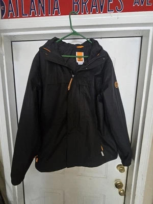 Timberland Mens Hood Rain Jacket Full Zip Light Packable Activewear * SIZE XL * - Image 1 of 4