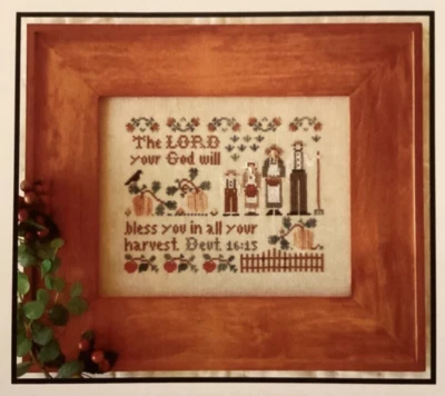 PATTERN The Lord Your God Cross Stitch Sampler NEW Little House Needleworks - Image 1 of 4