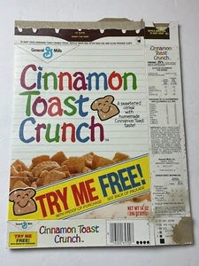 Vintage General Mills Cinnamon Toast Crunch 1984 Cereal Box - Picture 1 of 2