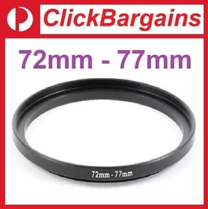 72mm to 77mm Step Up Metal Camera Lens Filter Adapter Ring / Stepping 72-77 mm - Picture 1 of 4