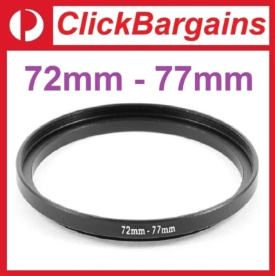 FOTOWORX 72mm to 77mm Step Up Metal Lens Filter Adapter Ring / Stepping 72-77 mm - image 1 of 4