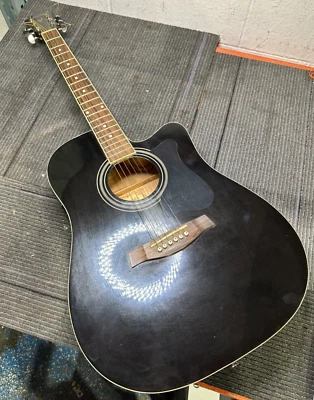 Guitarra eléctrica acústica Ibanez V70CE negra Foto 1 de 4