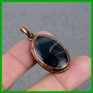 Memorial Day Deal Copper Natural Pietersite Electroformed Unique Pendant Jewelry - Picture 1 of 6