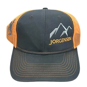 Vintage Jorgensen Associates Jackson Wyoming Gray Orange Adjustable Snapback Hat - Picture 1 of 5