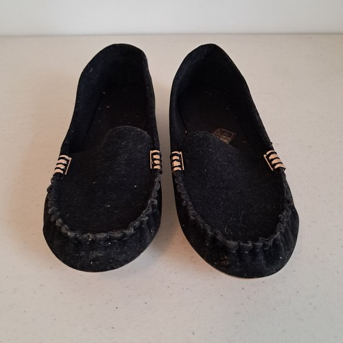 ADIDAS Xiu Xian scarpe slip on da donna in camoscio nere taglia US 8.0