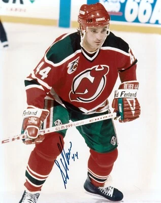 Foto autografiada firmada 8x10 de Stephen Richer de los New Jersey Devils - con JSA LOA Foto 1 de 3