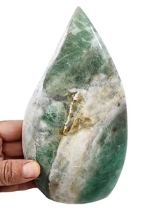 Fiamma lucida cristallo fluorite 1 libbra 13,4 oz. - Foto 1 di 2