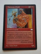 MTG Magic the Gathering English  Maraxus of Keld 1997 Weatherlight LP