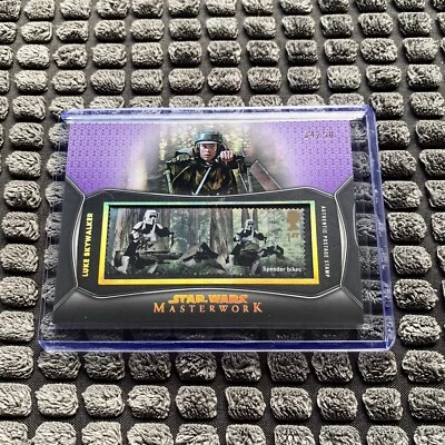Star Wars Masterwork Royal Postage Stamp Purple Parallel LUKE SKYWALKER 34/50 - Image 1 of 4